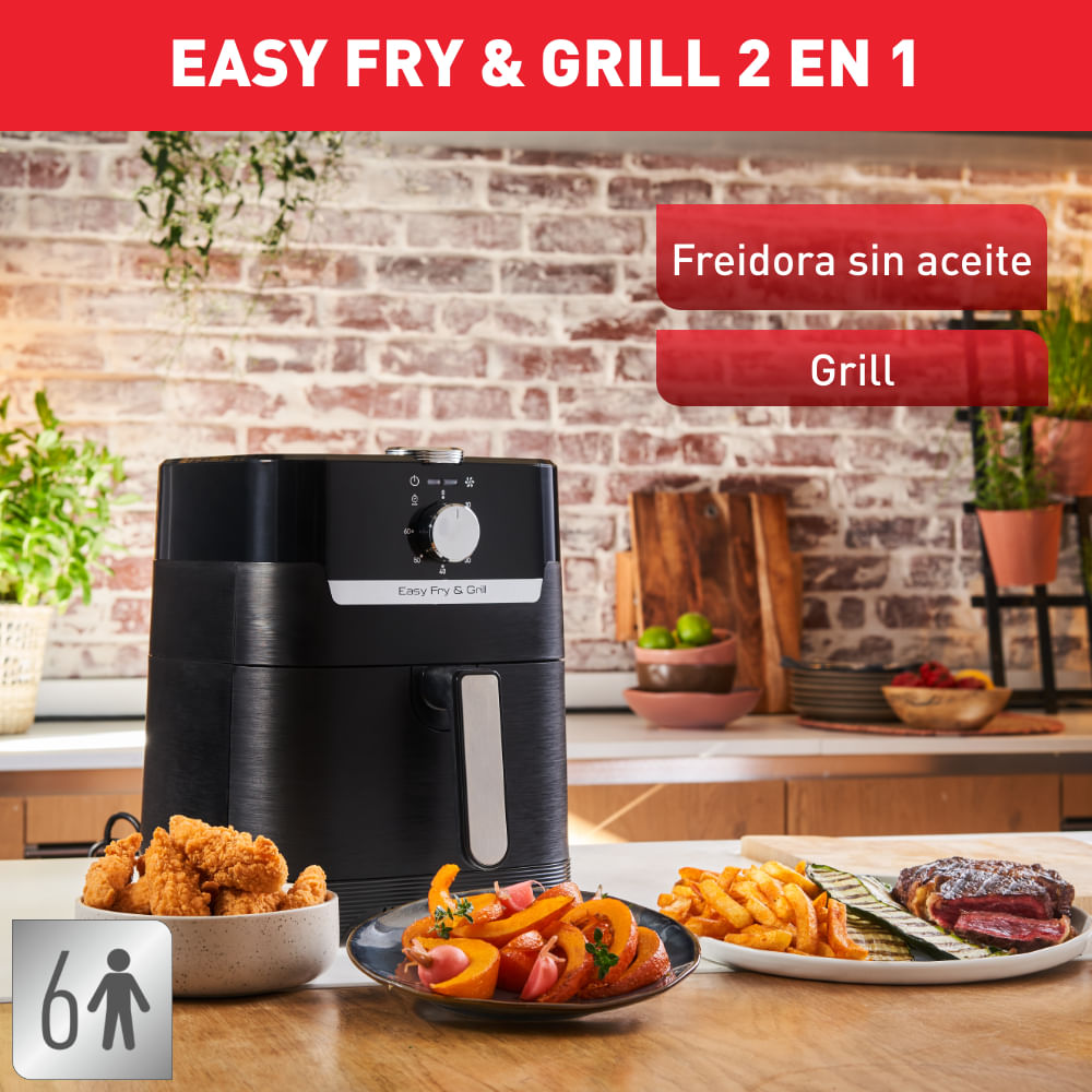 Freidora Airfryer Moulinex Easy Fry & Grill 6,5 Lts.