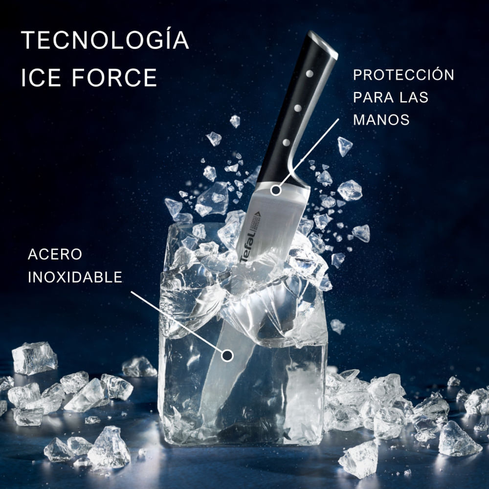 Cuchillo Santoku 18cm Ice Force Tefal