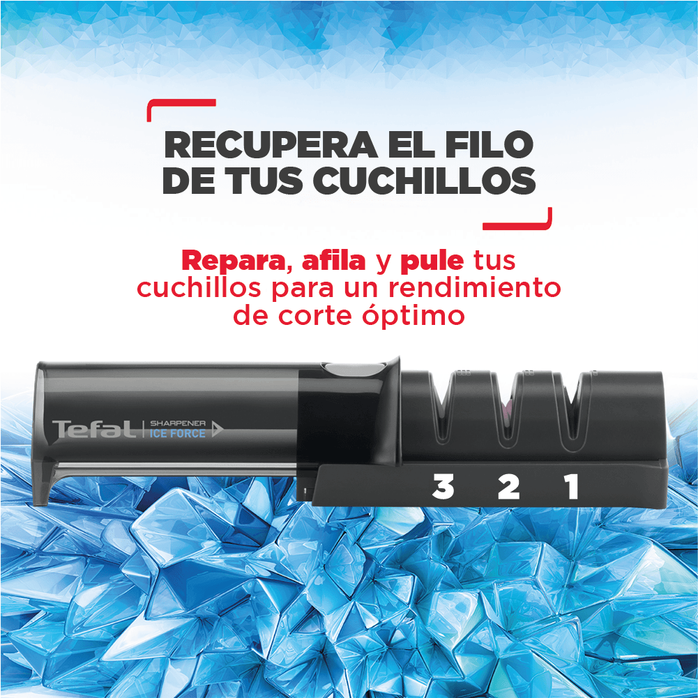 Afilador 12,5X5,9 cm Ice Force Tefal