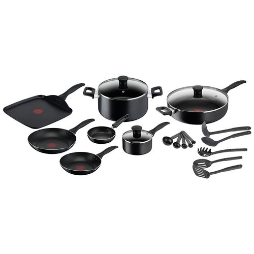 Batería de cocina 20 piezas Easy Care Negro