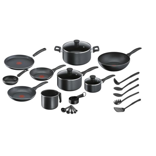 Batería de cocina 26 piezas Supercook negro TEFAL