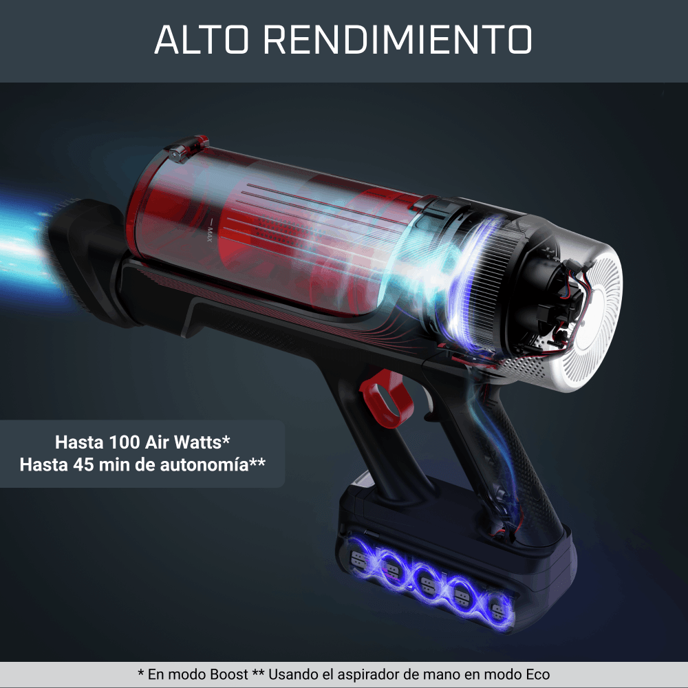 Aspiradora Vertical X-FORCE FLEX 9.60 100 AirWatts Parquet Rowenta