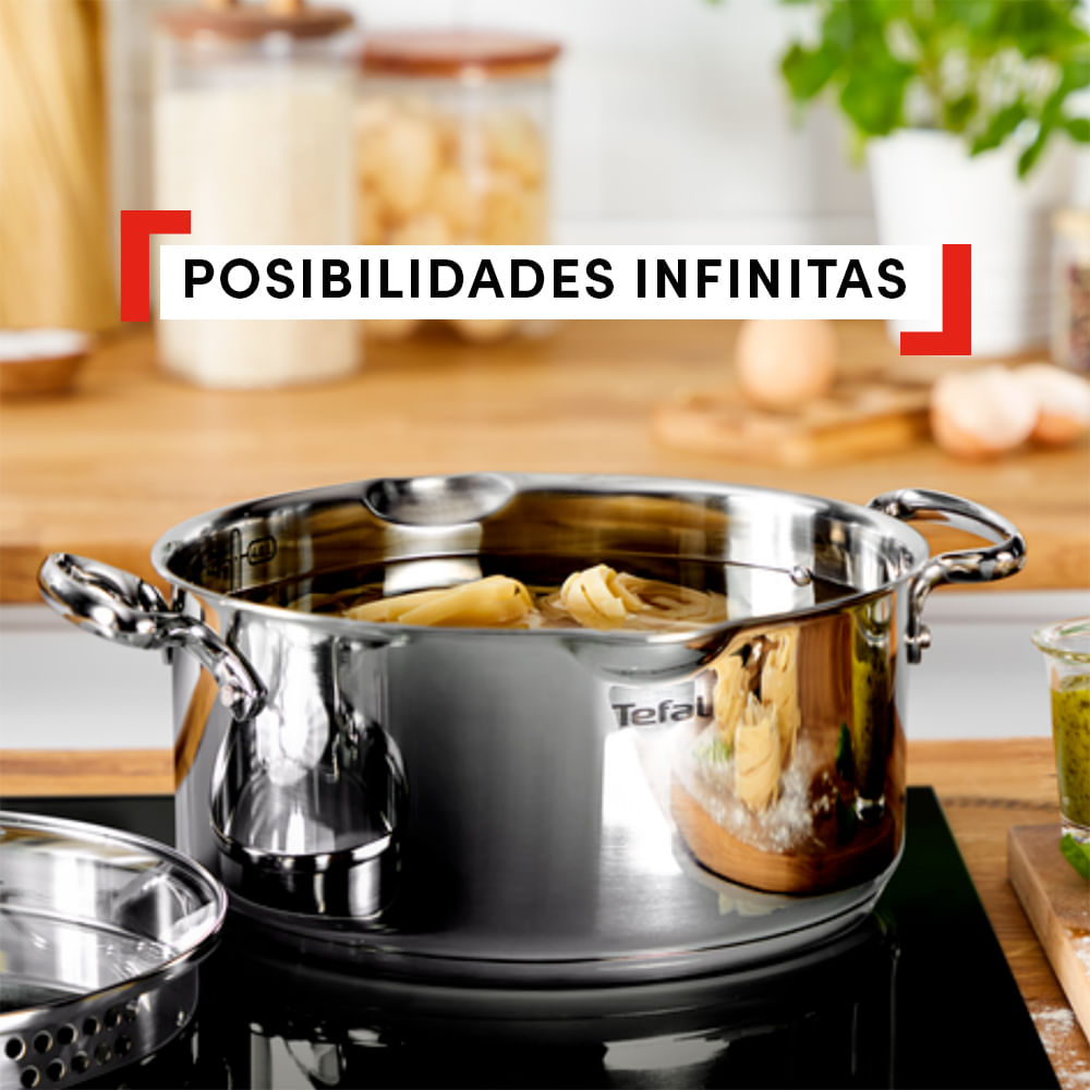 Bateria de cocina Acero Inoxidable Duetto 11 Piezas Tefal