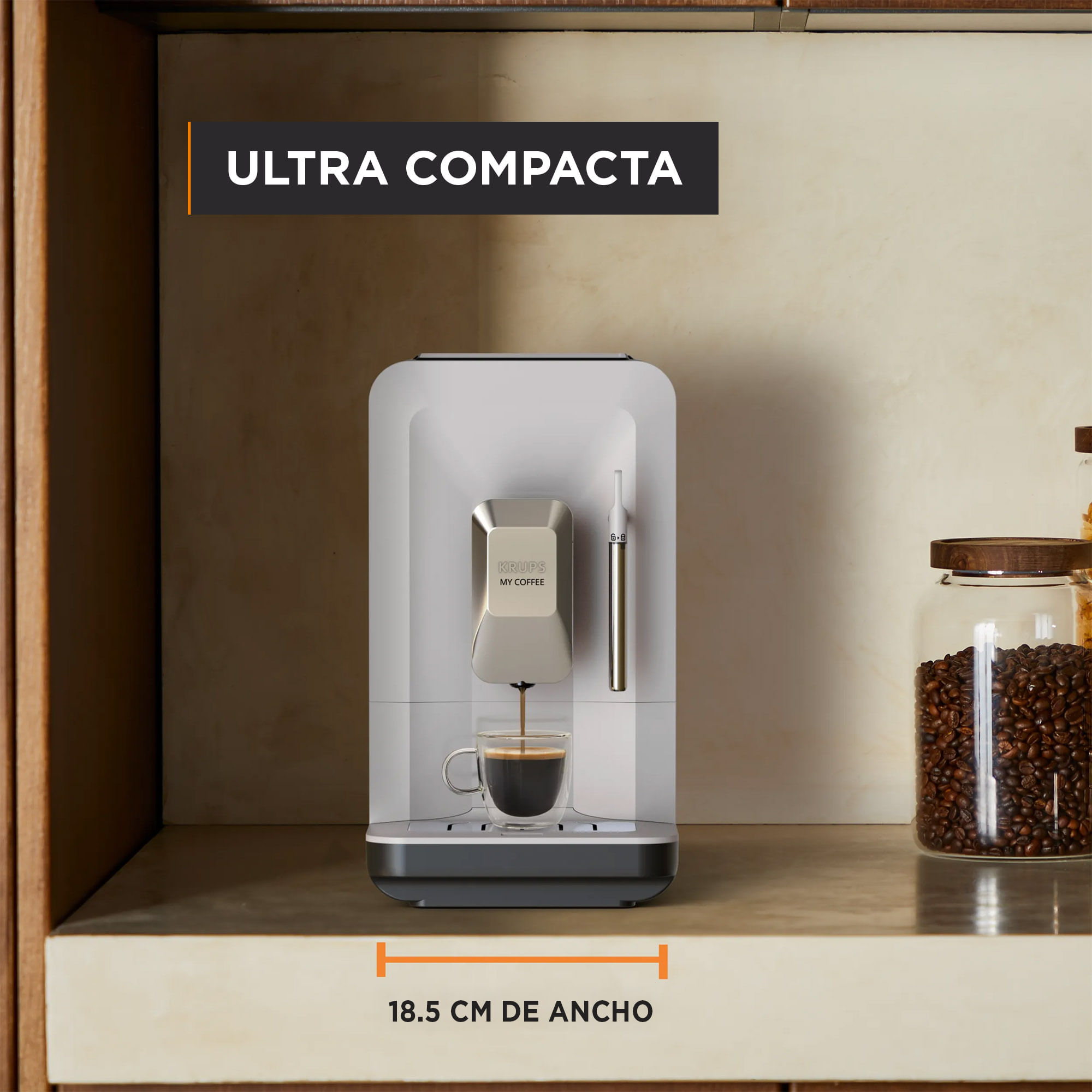 Cafetera Espresso Full Auto My Coffee Steam Digital Krups