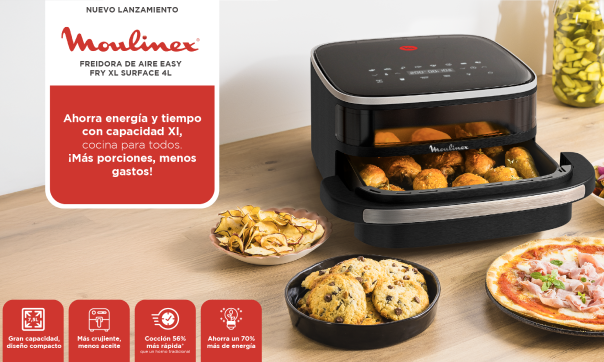 Freidora de Aire Easy Fry XL Surface 4L Moulinex